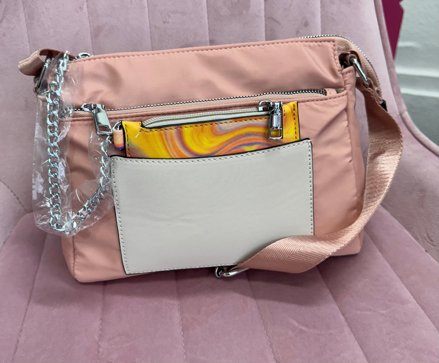 Bolso nylon rosa